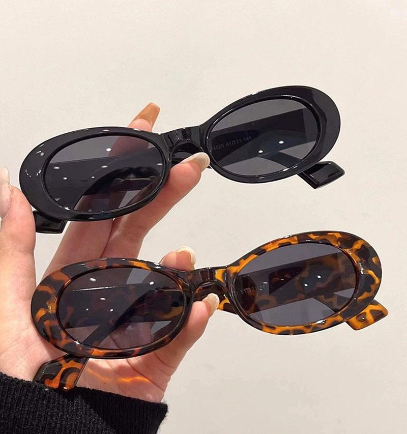 European American Style Vintage Sunglasses Oval Anti-reflective Sun Glasses for Men Women Retro Unisex