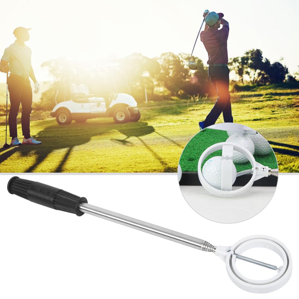 8 Sections Telescopic Golf Ball Pick Up Retriever Stainless Steel Shaft for Outdoor Sports Supplies