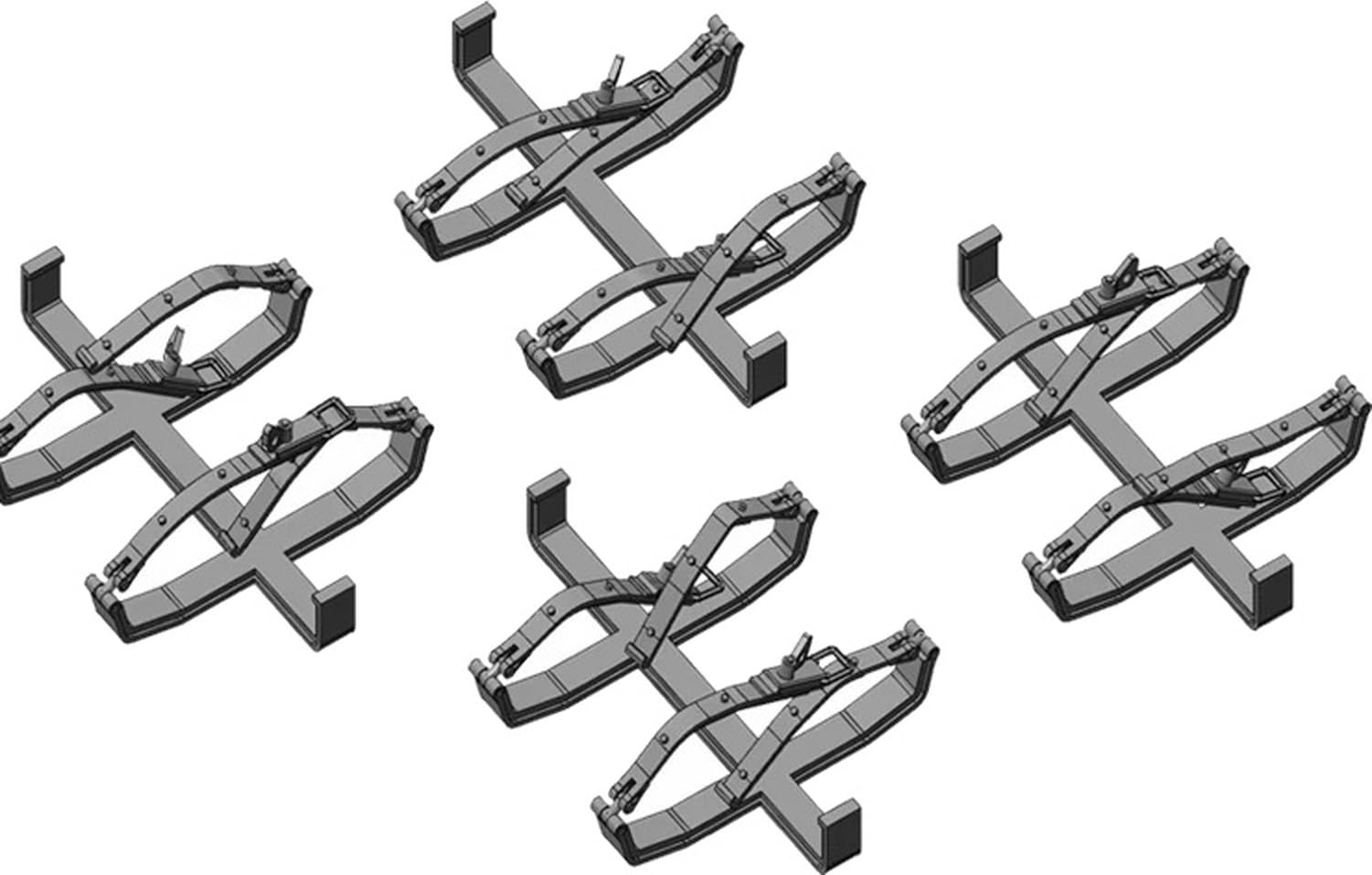 

Rad Miniature Germany 8 Wheel Heavy Armored Vehicle Jerry Can Rack Set 4 Pieces Plastic Model Parts RDM35S32 1/35 Sd.Kfz.234