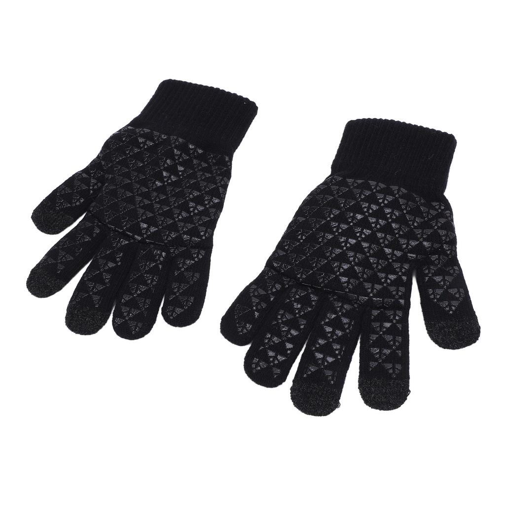 1 Pair USB Heated Gloves Winter Warm Heated Gloves Thickened Touchscreen Gloves for Office Workers a
