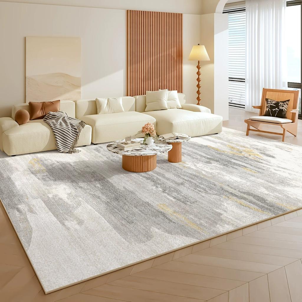 Living Room Carpet Soft Fluffy Comfortable Bedroom Bedside Floor Mat Geometric Pattern Rug Large Size Home Decoration Rugs