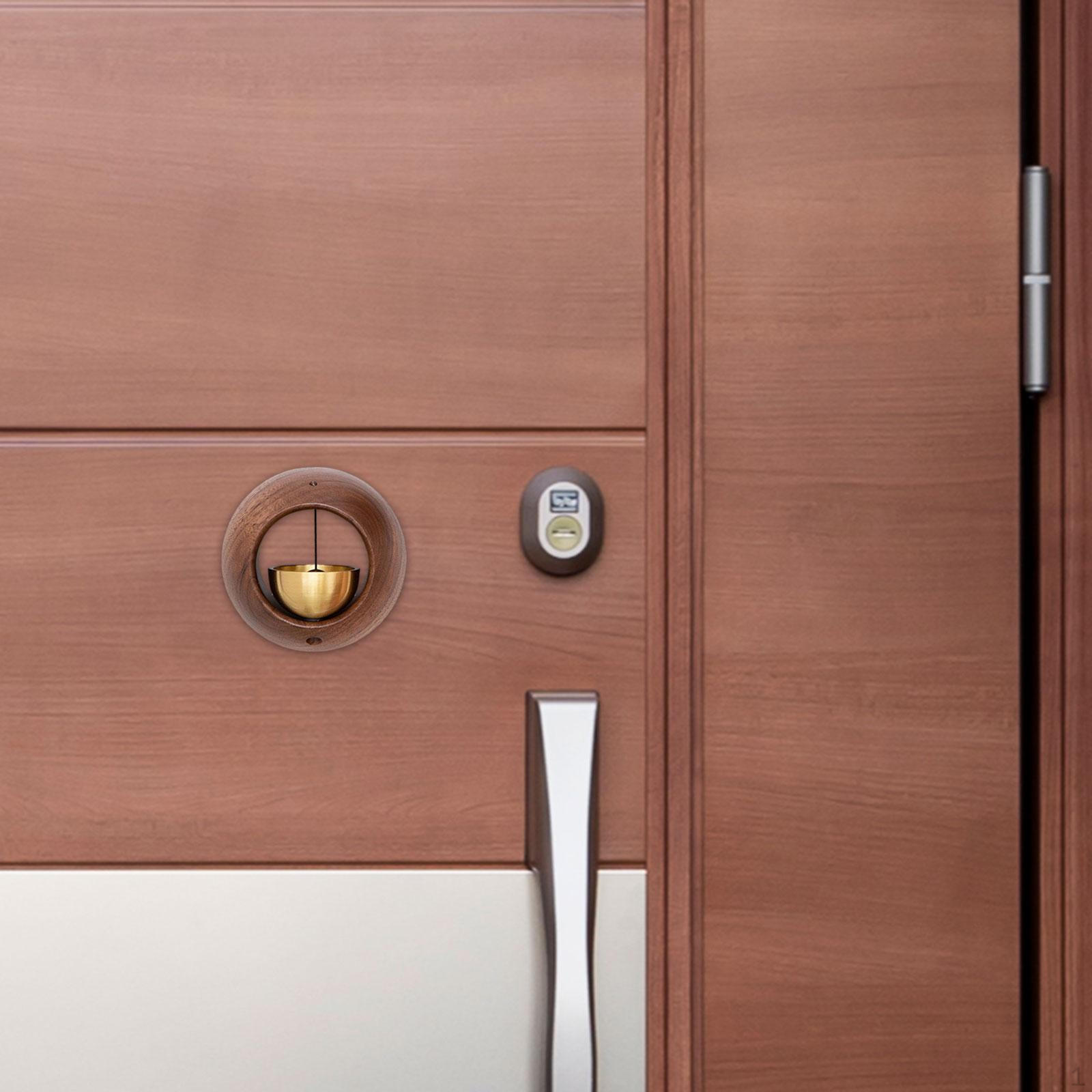 

Bell for Door Opening Chime, Welcome Wind Doorbell Front темно-коричневого кольору
