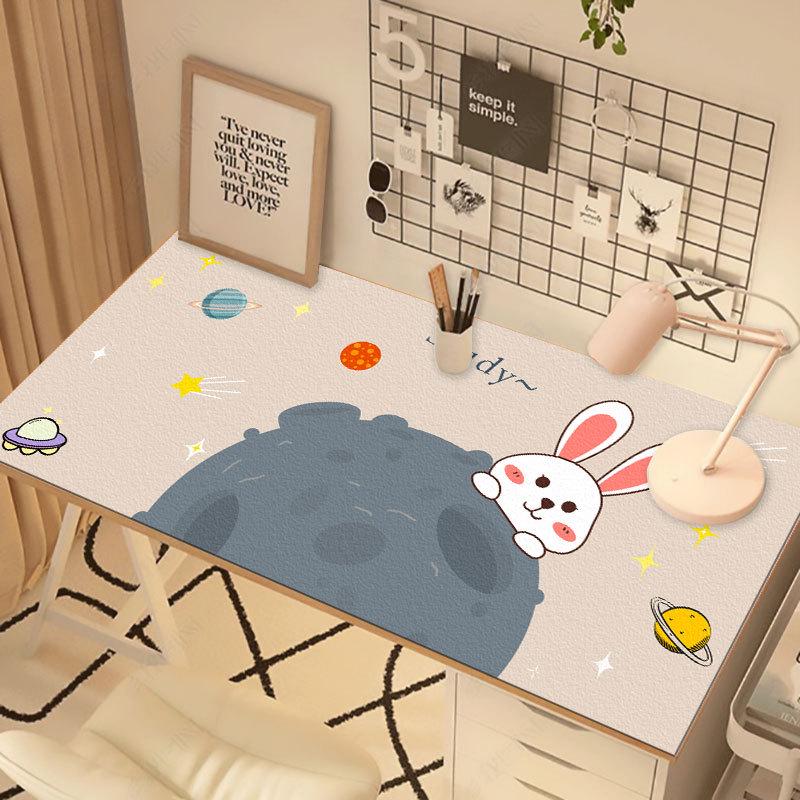 

2024 мультяшный ПВХ водонепроницаемый, антимасляный, грязеотталкивающий коврик для стола для учебы или офиса 70x130 cm