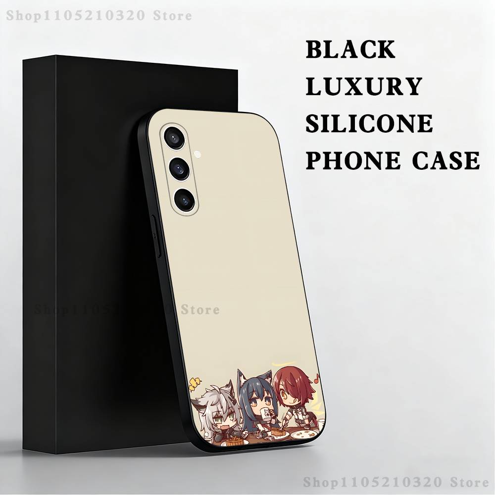 Arknights Endfield Phone Case For Samsung S25,S24 Ultra,S20,S30 plus,S22 plus,S23,S30 Ultra 5G Silicone Black Shell