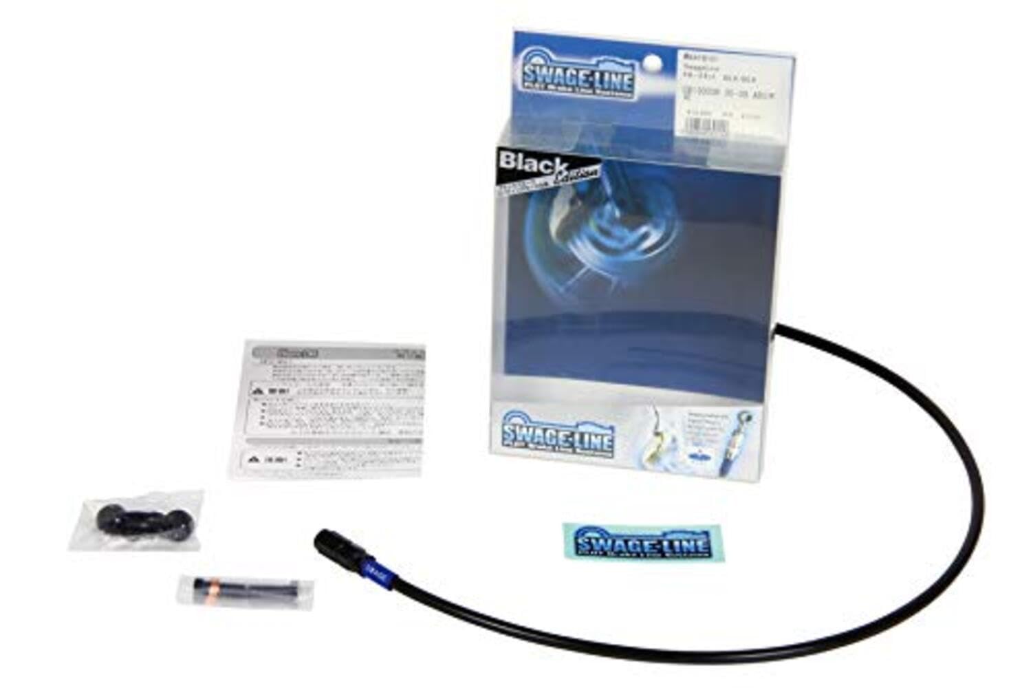 

SWAGE LINE Brake Hose Kit Front Aluminum Black Smoke BAFB039 Black BAFB039 [Proto] (Black) / / / / [HONDA]NSR50/80 (87-99)