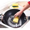 Langlebiges 8-teiliges Küchenschrubber-Set mit gelben und grünen Schwamm-Pads
