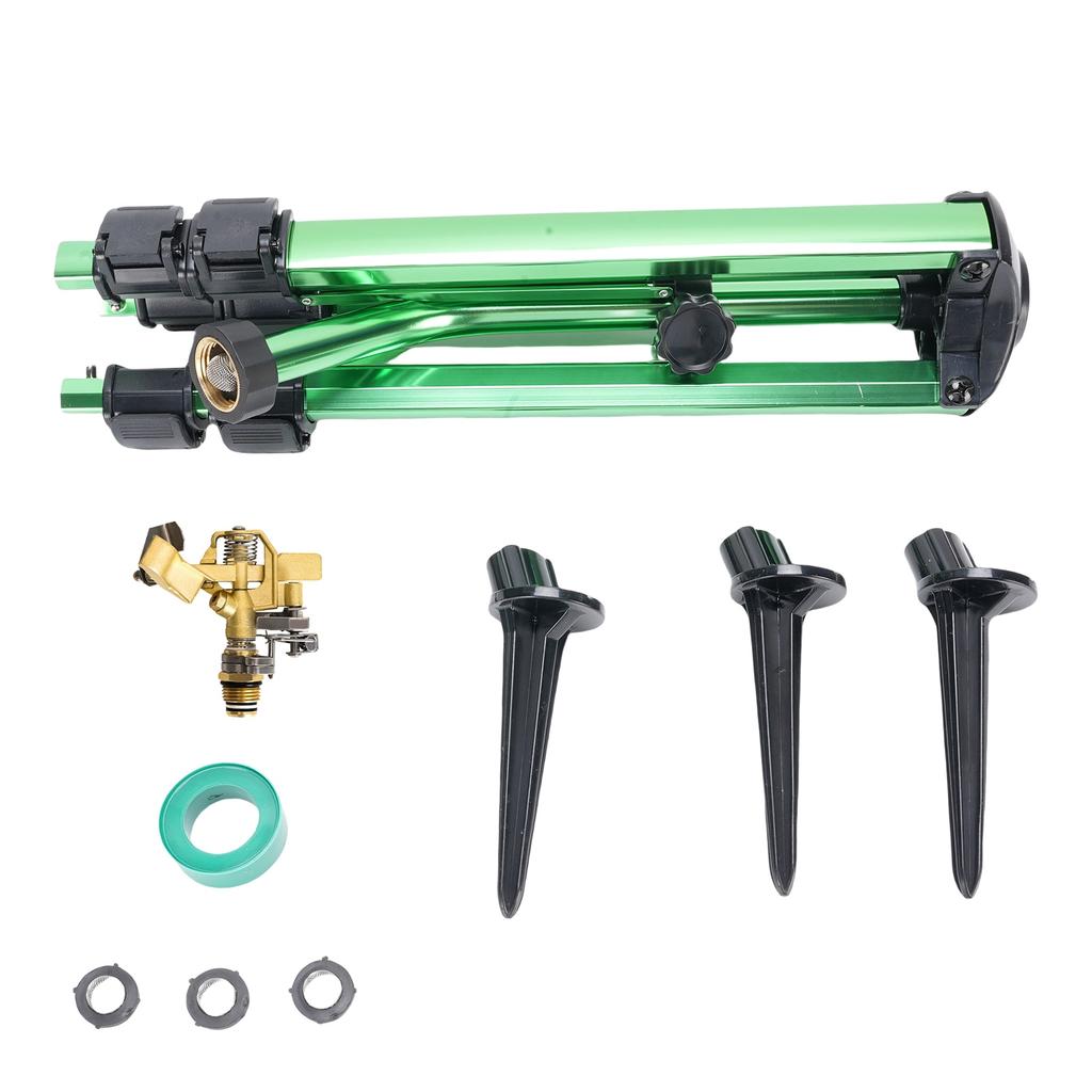Slagmunstycke på stativbas Justerbart teleskopiskt 360 graders roterande munstycke för trädgård gräsmatta US 3 4 tum