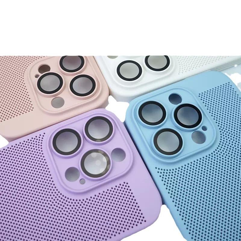 Apple 16ProMax Cooling Mobile Phone Case Mesh Goggles for iPhone15 All-inclusive Lens Film Protective Case 14