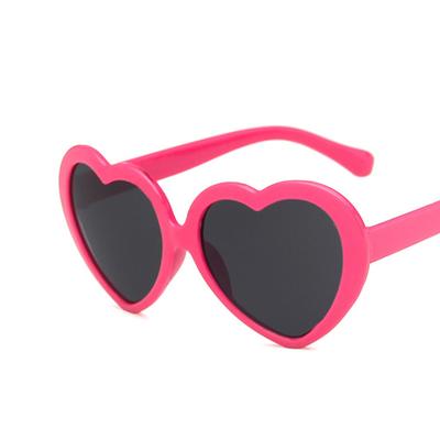 Fashion Heart Shaped Sunglasses for Children Black Red Small Frame Sun Glasses Vintage Boys Girls Kids Child