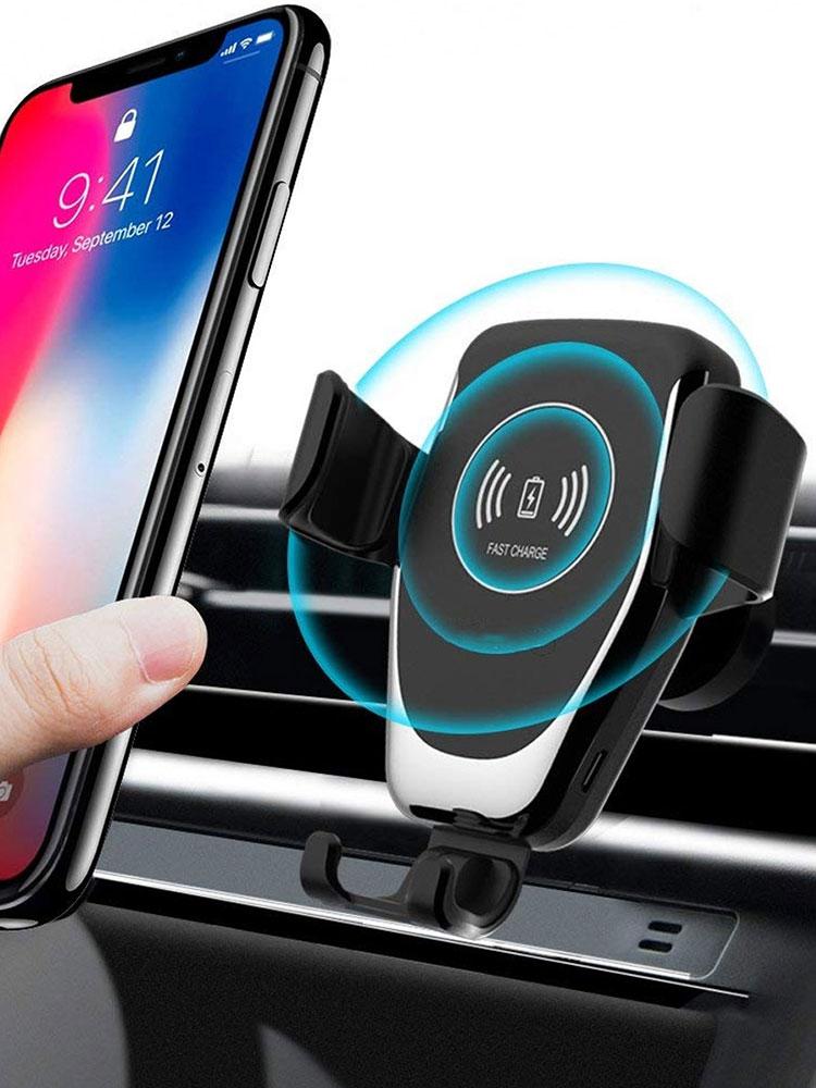 Wireless Car Charger 30W Fast Charging Auto-Clamping Wireless Car Charger Phone Mount Car Air Vent Phone Holder Reusable Air