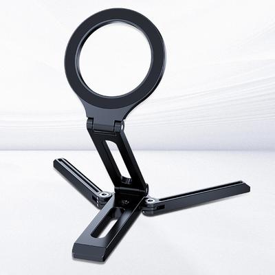 Magnetic Folding Phone Holder Multifunctional Foldable Phone Stand Smartphone Desk Stand for Cell Phone Video Recording Travel