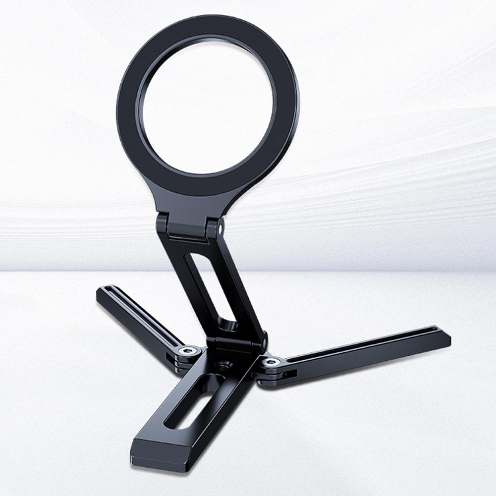 Foldable Magnetic Triangle Phone Stand, Shockproof And Stable Desktop Bracket for iPhone 13 14 15 Pro Max Xiaomi Phone Accessory