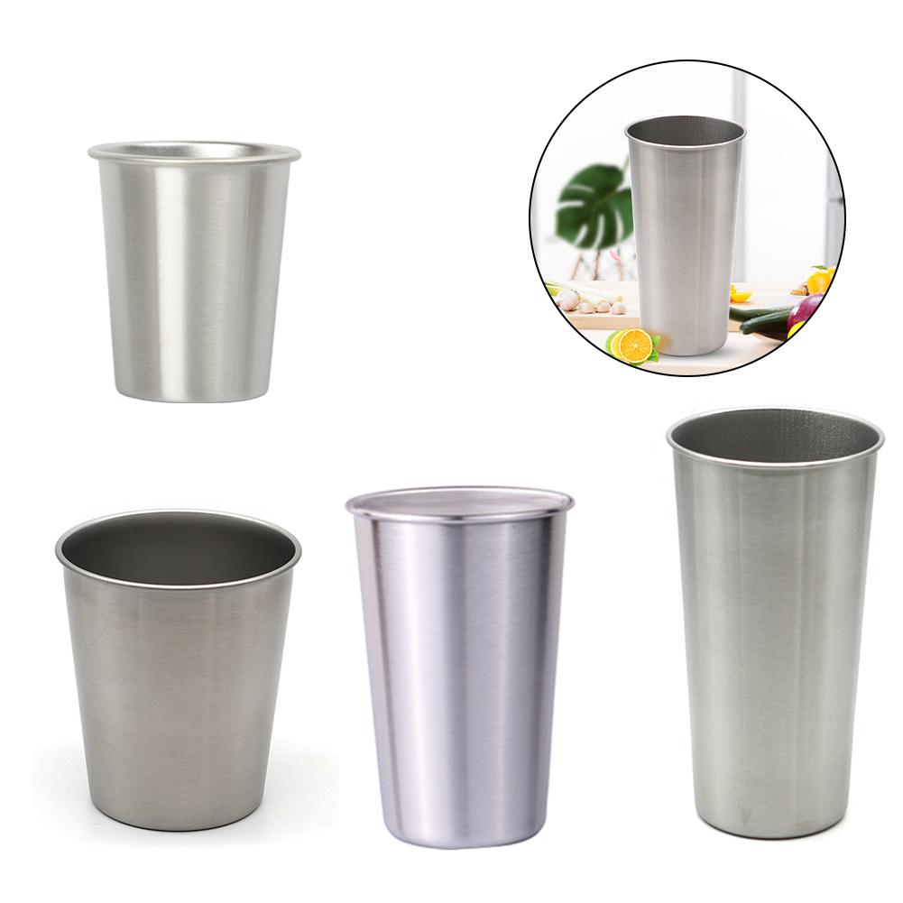 230/360/500/600ml 304 Stainless Steel Beer Milkshake Cup for Home & Bar Use