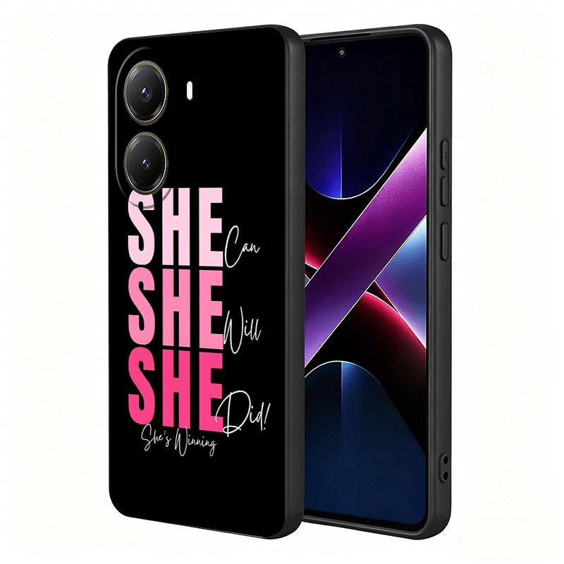 Girl Boss Lady Pink Weiche Handyhülle für Xiaomi Poco X5 X6 X7 X8 Pro Max X3 F7 F8 Ultra M8 M7 M6 M5 Redmi 15 15C 14C 13C 12C X4 F