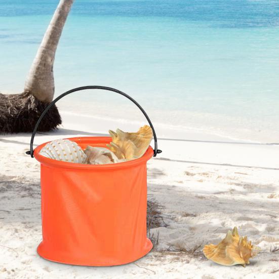 Zusammenklappbarer tragbarer einzigartiger Sandeimer mit großer Kapazität, leicht zu tragen, Sandornament für den Strand am Meer