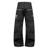 Mens Loose Fit Curved Jeans Streetwear Embroidered Rivet Denim Pants Casual Trousers