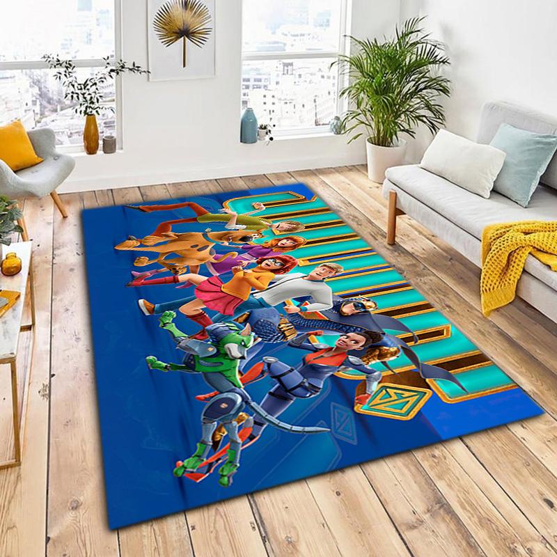 Halloween Cartoon Comedy Adventure Movie Scooby-Doo Carpet Is Suitable for Living Room and Bedroom Doormats Office Balcony Decorative Carpet V4
