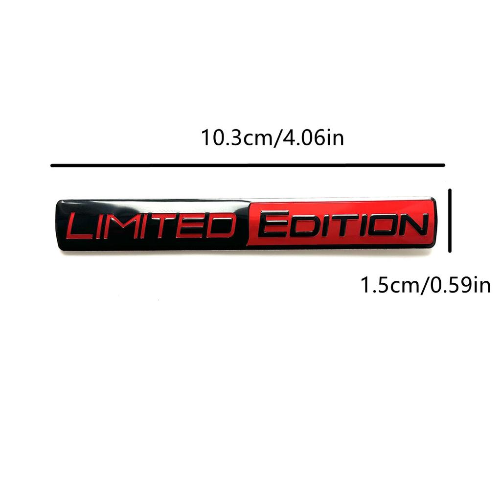 Limited Edition Emblem 3D Aluminum Alloy Badges Decal Sticker Auto Racing Sport O8Emblem for Rear Trunk Side Fender Car Motorcycle