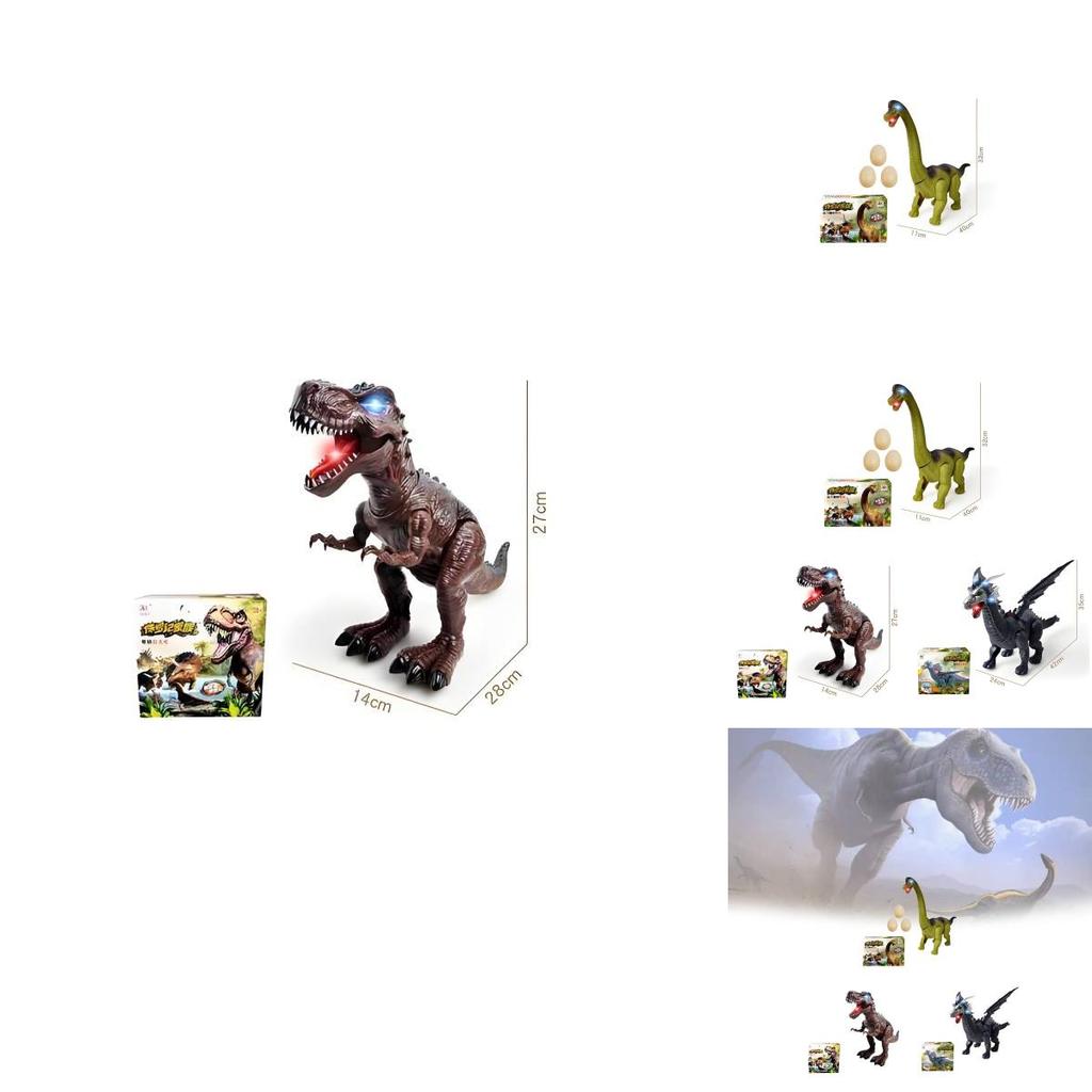 Childrens Dinosaur Toy Model With Lights For Development And Interactive Play