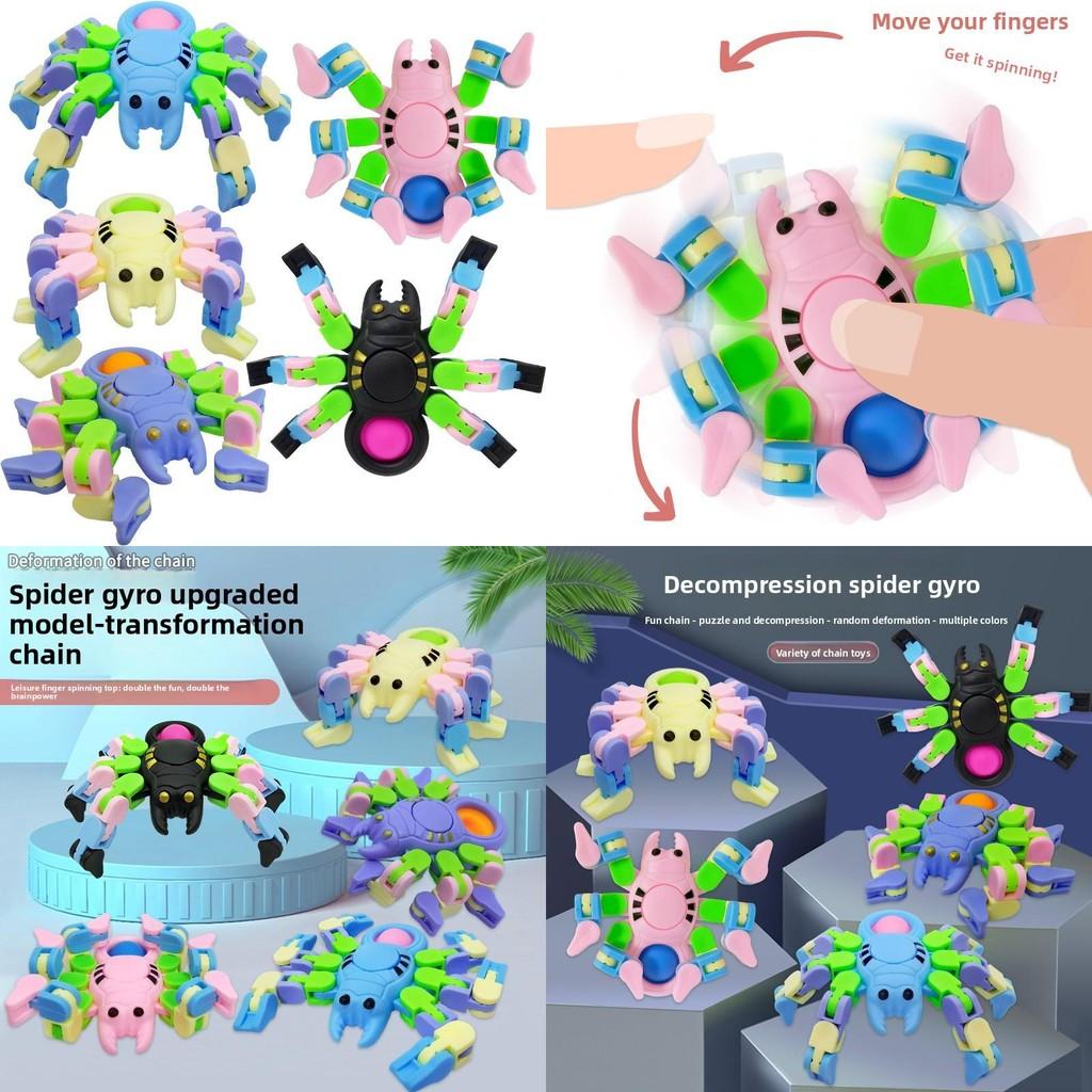 Kids Spider Plastic Spinner For Sensory Stimulation And Stress Management