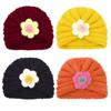 Child Cute Newborn Big Flower Winter Infant Knitted Hats Beanie Cap Baby Hat Kids Bonnet Hat
