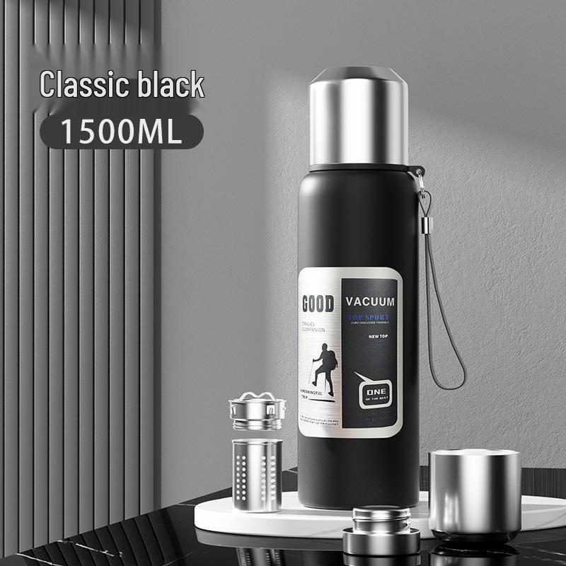 Drop-Resistant 316 Stainless Steel Travel Thermos Pot for Men - Portable, Large Capacity Outdoor Water Cup