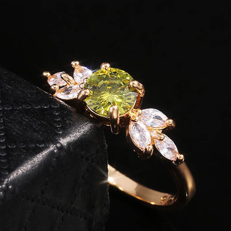 

Huitan Aesthetic Versatile Women Ring Fresh Style Daily Party Trendy Accessories Inlaid Bright CZ Elegant Zircon for Wedding 5