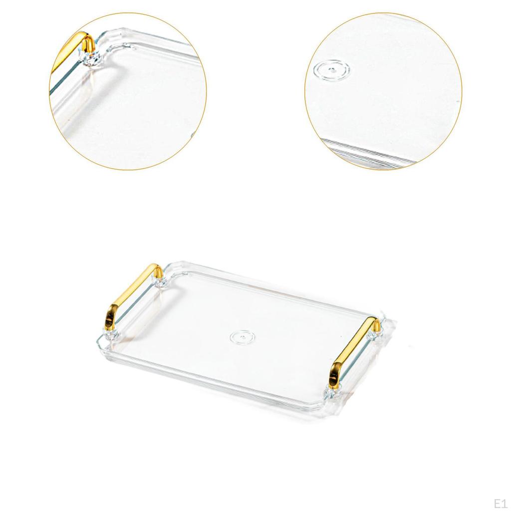 Elegant Bathroom Serving Tray, Modern Vanity Tray