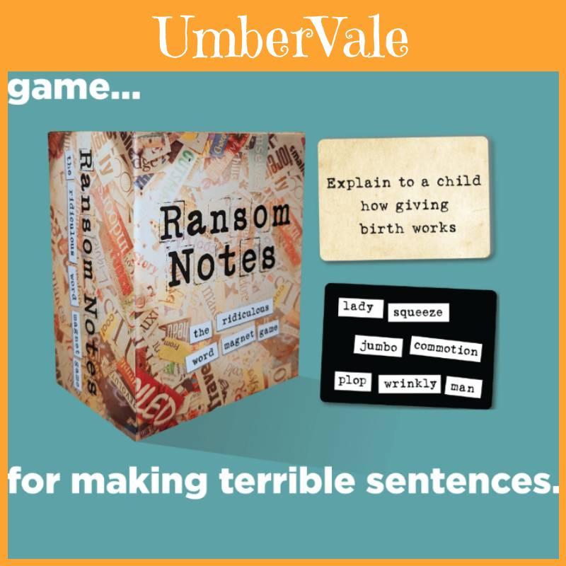 Ransom Notes And The First Paper Card Game For Social Skills Development