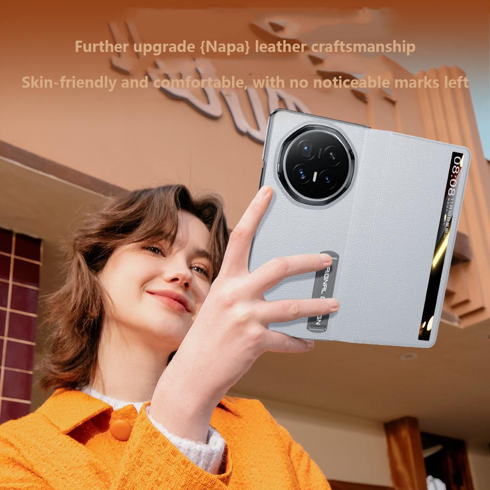 Luxus Leder Klapphandy Hülle für Huawei Honor Magic V6 MagicV5 5G Rundumschutz Hardware Ständer Schutzhülle