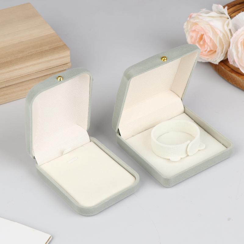 Velvet Jewelry Box Rings Necklaces Earrings Pendants Storage Box For Women Jewelry Packaging