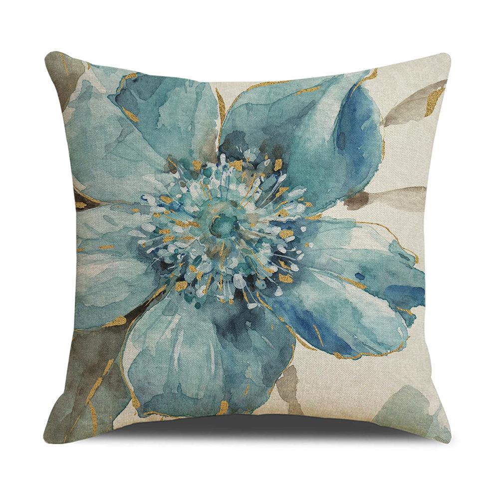 Europejski Klasyczny Niebieski Kwiat i Ptak Poszewka na Poduszkę Dom Zestaw Poduszek na Sofę Dekoracyjna Kombinacja Poduszek