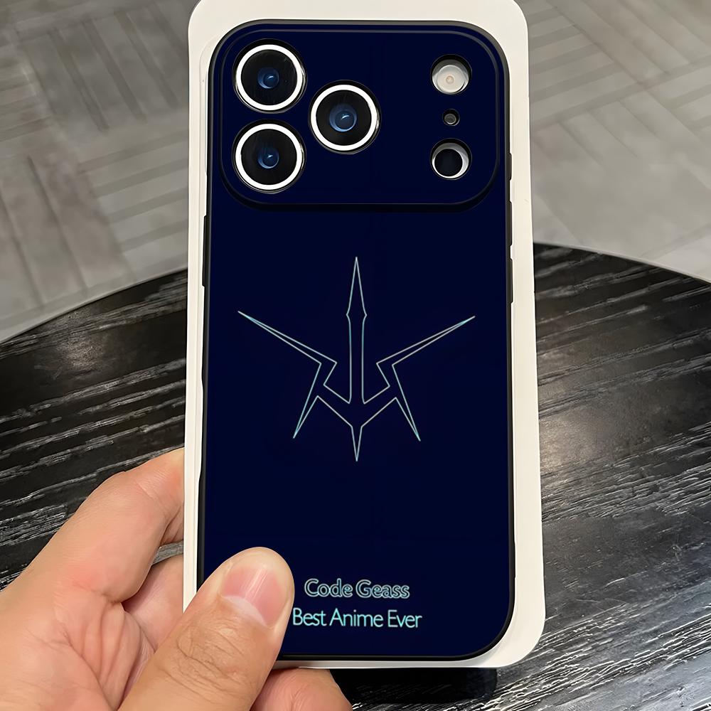 Anime Logo Code Geass Phone Case For IPhone 17 Pro Max 16 15 14 Pro Max 13 11 X Xs Xr 8 7Plus Silicone Cover