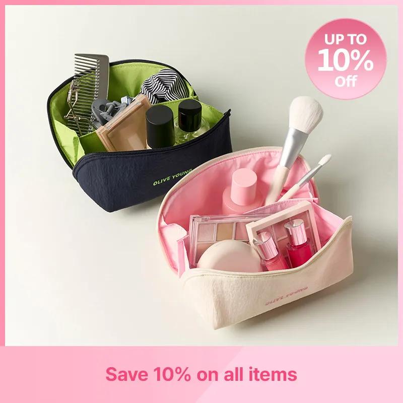 OLIVEYOUNG Daily Beauty Organizer (Navy/Ivory) Navy