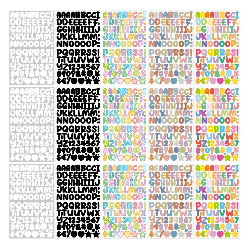 Cartoon Cartoon Initial Alphabet Paster 26 Letter Number Stickers  Hand Ledger Materials