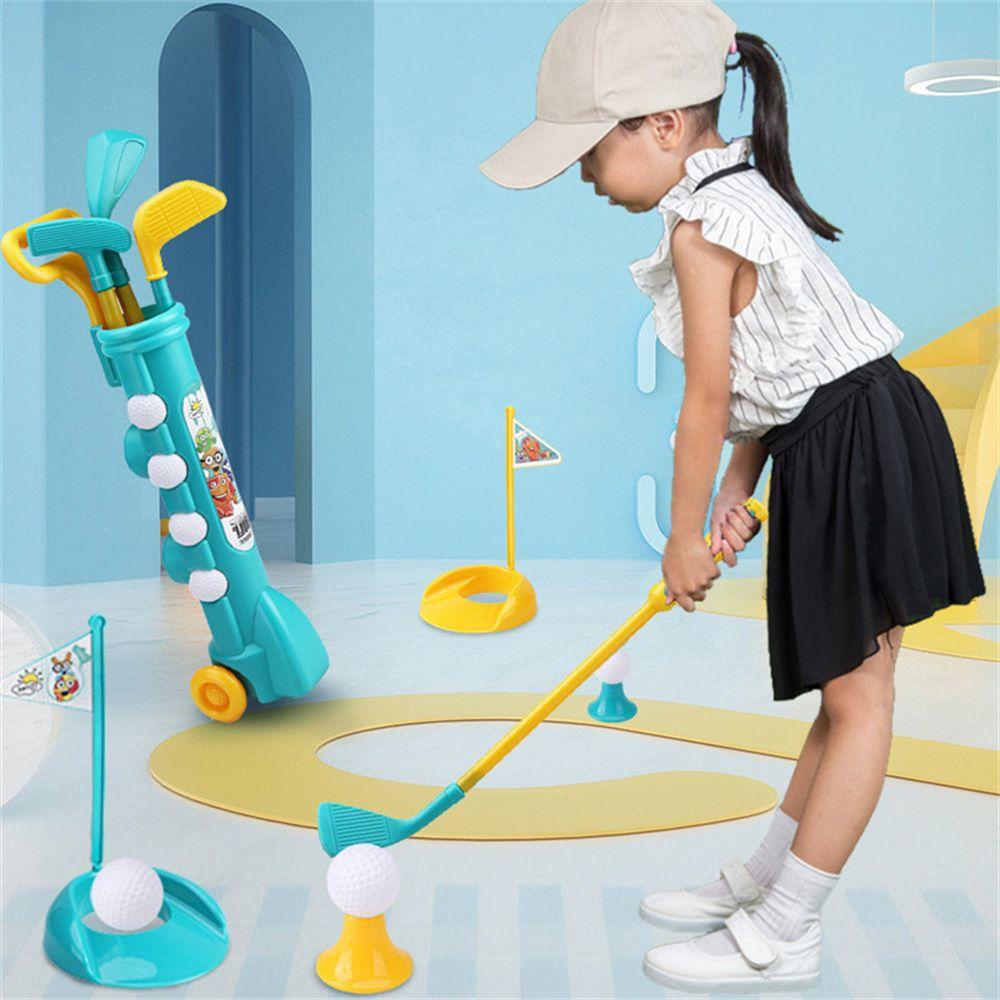 Colorful Sports Funny Child Plastic Toddler Golf Set Kids Golf Set Golf Club Toy Outdoor Play Toys
