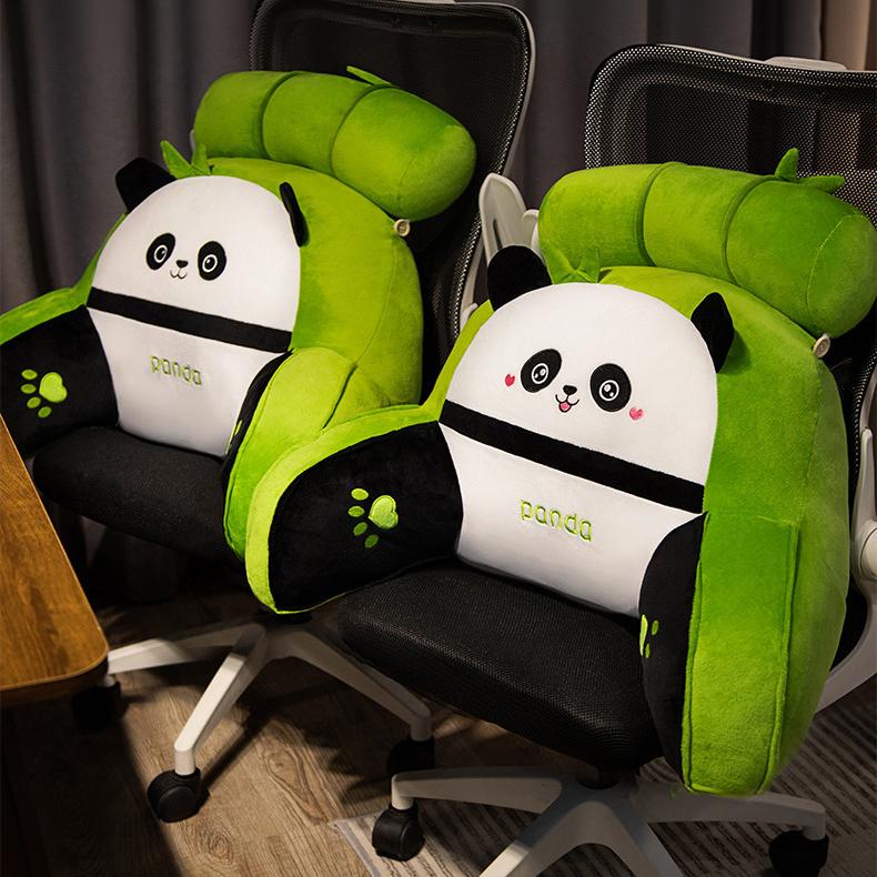 Cartoon Panda Detachable Washable Cushion Bedhead Pregnant Women's Waist Pillow Sofa Decorator Lumbar Support Chair Cushion