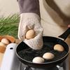 Oven Mitts Insulated Gloves Heat Resistant Silicone Kitchen Gloves with Anti-Slip Horizontal Stripes Thick Grip Reusable Kitchen Gloves Home Family