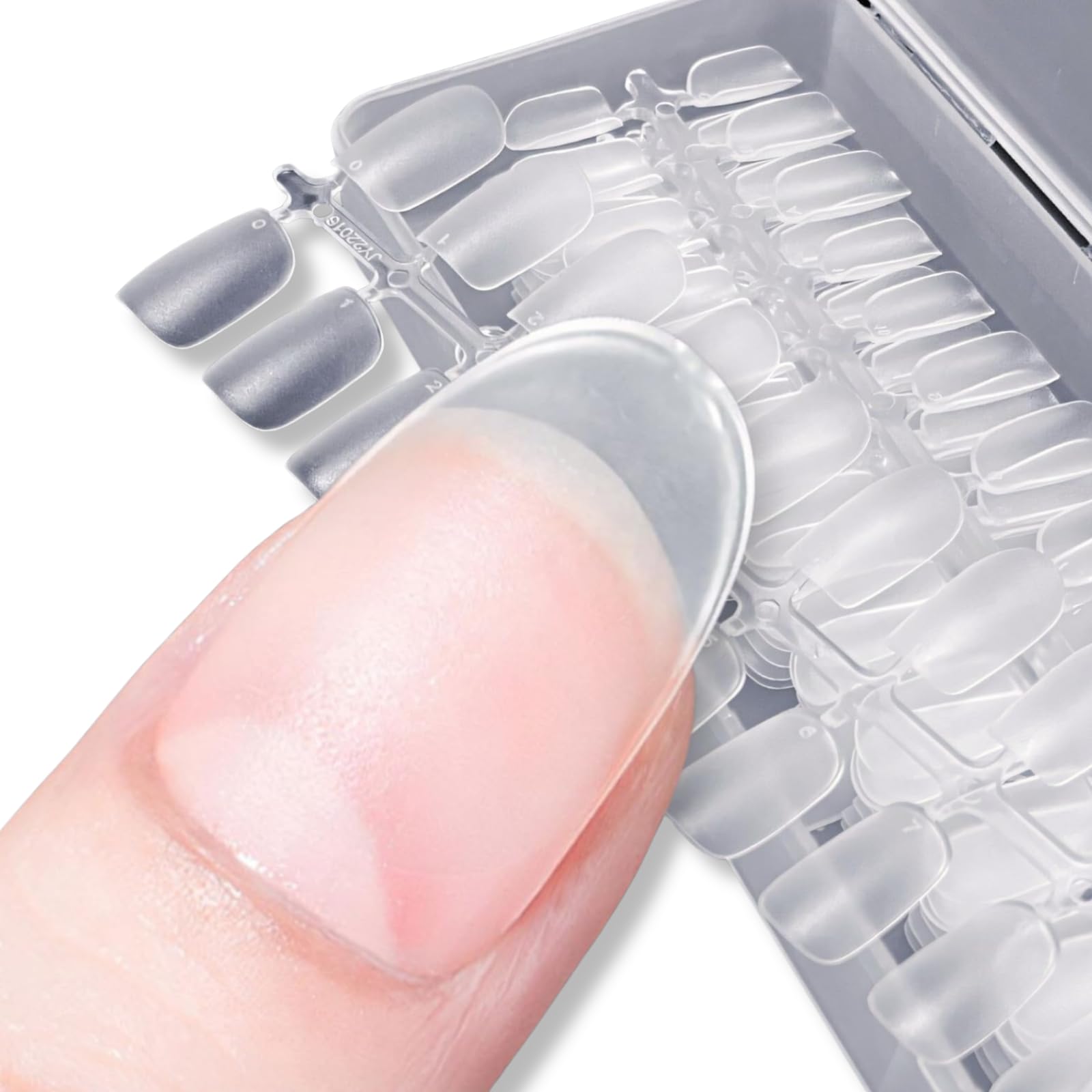 

Нейтральный Zenith Nail Ultra Clear Natural False For Commercial Set of 300 Tips, Thin, Short, Sanded, Fit, Nails, Practice, Use, (Овальный, короткий)