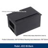 Aluminum Desk Cable Management Box with Recessed Panel and Wire Hole Cover