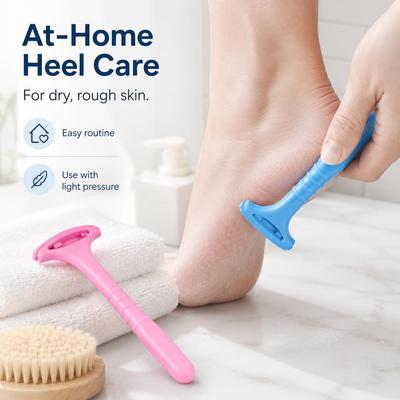 Lima exfoliante para pies de uso doméstico con raspador de talón