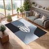 Monaco FC Soccer Football Pattern Soft Area Rug Non Slip Indoor Floor Carpet Sports Decor Mat for Bedroom