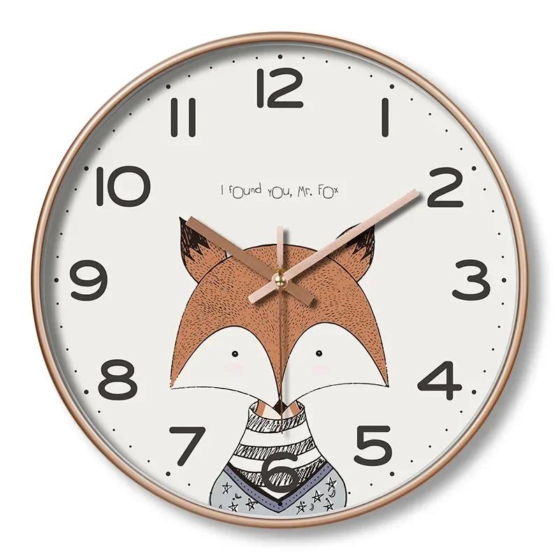 Silent 8 Inch Wall Clock Non-Ticking Decorative Clock for School Office Classroom Bedroom Kitchen Living Room Decor