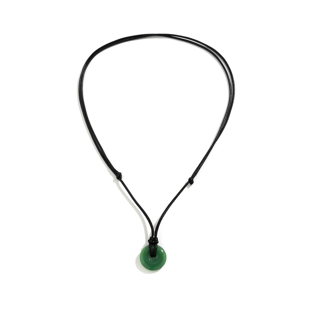 Ingemark Trendy Tägliches Hohlglas Runder Anhänger Choker Halskette Damen Kreativ Verstellbare Seilkette Neujahr Paar Schmuck