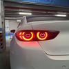 Cute Car Stickers Mosaic Heart-shaped Print Sticker Car Body Windshield Waterproof Headlight Taillight Auto Decor