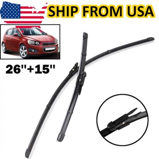 For Chevrolet Aveo Sonic MK2 2012- Car Front Windshield Wiper Blades 2Pcs