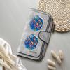 Leisure Surfing Printed Purse Fashion Faux Leather Long Wallet Portable Card Holder for Daily Use