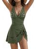 European Hollow Out One-Piece Swimsuit: Women's Slimming Sexy Skirted Bikini