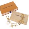M01413 Monogram Bag Charm Gold/pink Metal Women