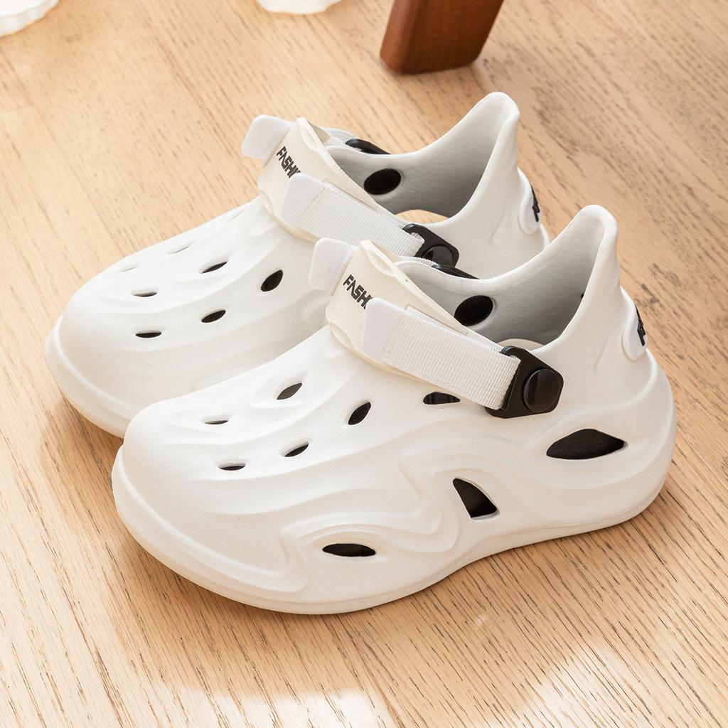 Parent-child Hole Shoes Women's Summer Girls Seaside Beach Shoes Trendy Eva Sandals Boys Outside